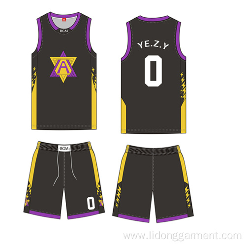Custom team basketball uniform logo design Sports wholesale